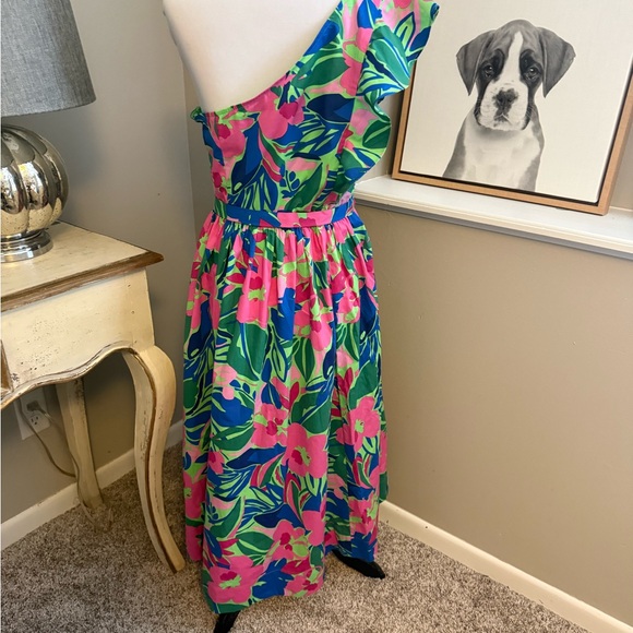 J. Crew Floral One-Shoulder Dress - Picture 9 of 11